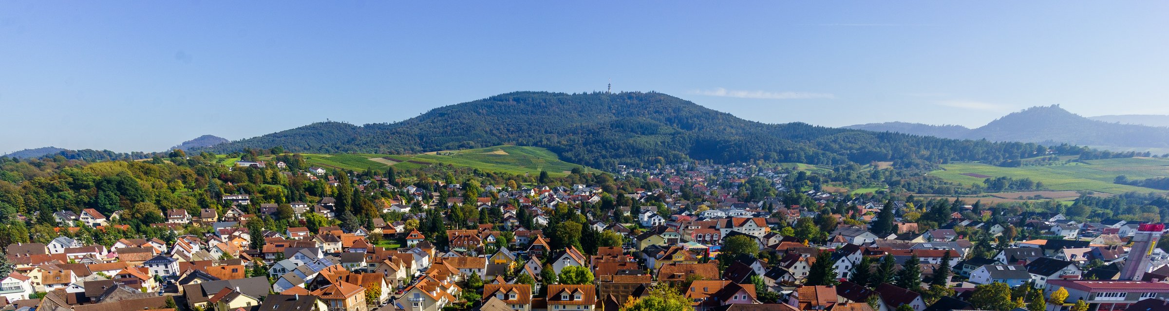 Blick von Sinzheim auf den Fremersberg